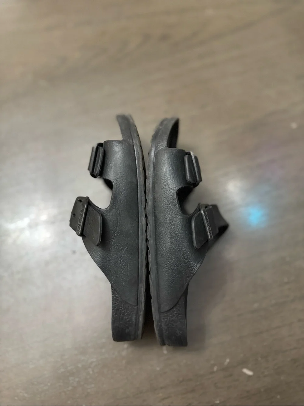 Birkenstock Kids Black Double Strap Slide Sandals size EU 29